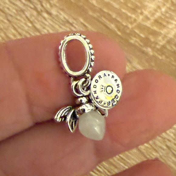 Pandora Silver Charm with White Accent - Picture 6 of 6